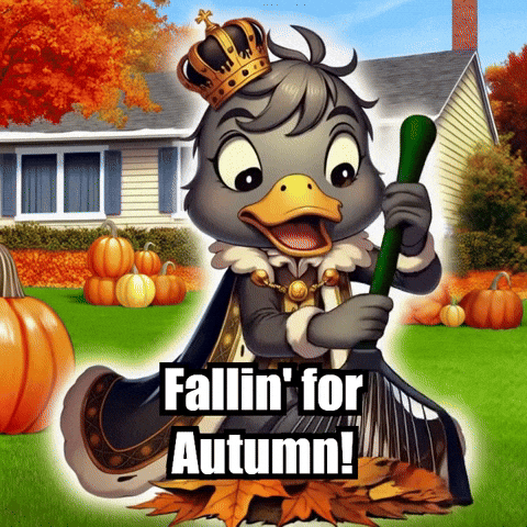 Autumn Raking GIF by sirduckbeth