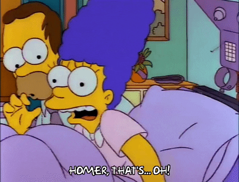 Shocked Season 3 GIF by The Simpsons