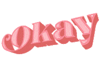 Typography Ok Sticker