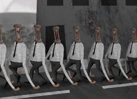 marching time is running out GIF by David Firth
