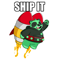 Rocket Ship It Sticker by SuperVerse