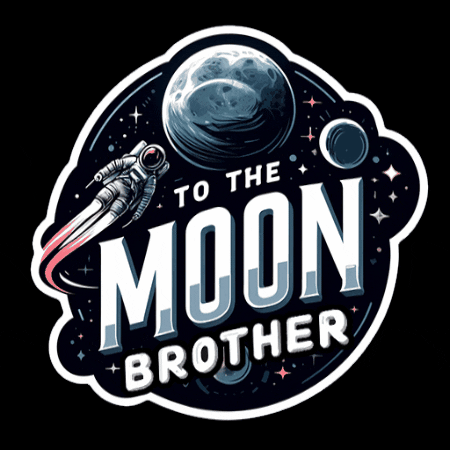 BrotherCoin giphygifmaker space moon astronaut GIF