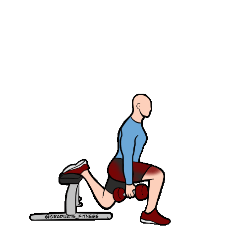 Leg Day Lunge Sticker by Graduate_Fitness