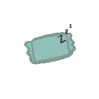 Khansakia sleep sleepy sleeping zzz Sticker