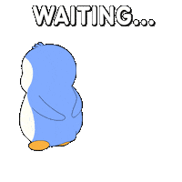 Still Waiting What Sticker by Pudgy Penguins