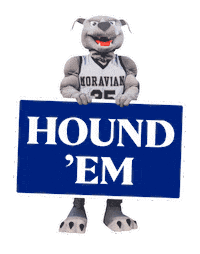 Hounds Houndem Sticker by Moravian University