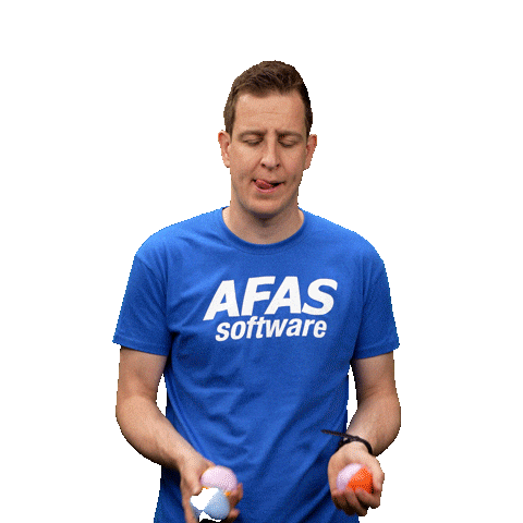 Wait Jongleren Sticker by AFAS Software