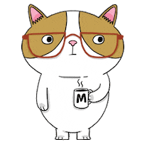 Cat Coffee Sticker