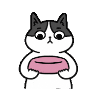 Hungry Feed Me Sticker by Cat and Cat Comics