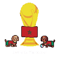 World Cup Morocco Sticker by HotDogs