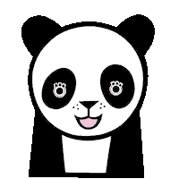Panda Roarsome Sticker by Dinoski