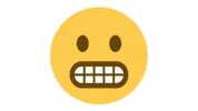 emojivid emoji emojivid smileys grimacingface Sticker