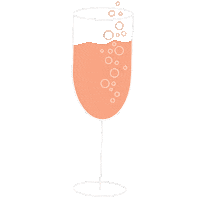 Cheers Rose Sticker