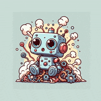 acetech fun robot ace mind blown GIF