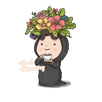 Good Morning Coffee Sticker by Sara Kay Graphic Designs