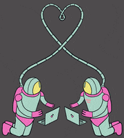 Work From Home Astronaut GIF by Major Tom
