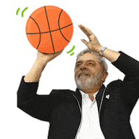 LulaOficial pt lula basquete luiz inacio Sticker