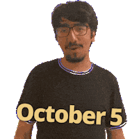 October Sticker
