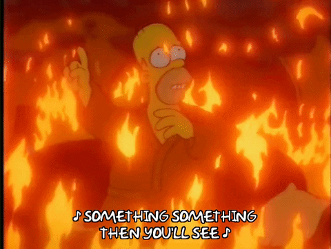 Season 4 Fire GIF by The Simpsons