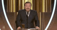 iamjestfulmeanings golden globes ricky gervais golden globes 2020 gervais GIF