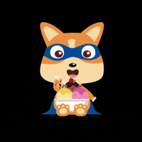 Holy_owly_fr heart summer fox kids GIF