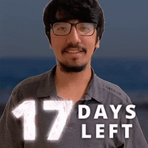 17 DAYS LEFT