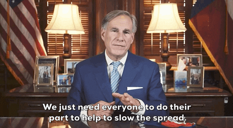 Greg Abbott Face Mask GIF by GIPHY News