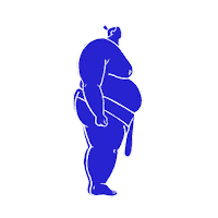 Illustration Jump Sticker by Thought Over Design