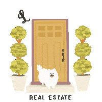 Real Estate Dog Sticker by Lauren Hamlin Real Estate