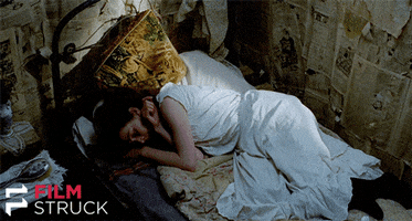 sad in bed GIF by FilmStruck