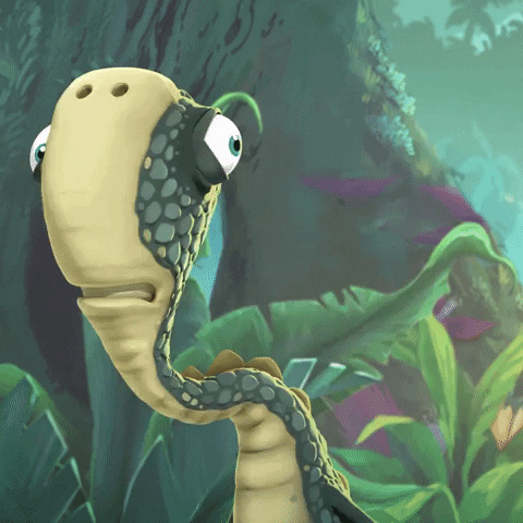 gigantosaurus giphygifmaker animation cartoon kids GIF