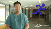 American Sign Language Running GIF by ASL Connect
