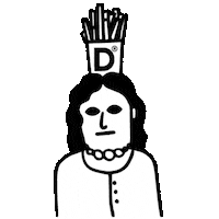 Fries Sticker by Devor.me