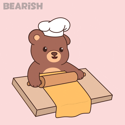 Teddy Bear Cooking GIF by BEARISH