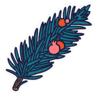 hanna-guenther christmas winter xmas merry christmas Sticker
