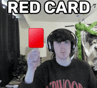 Angry Red Card GIF