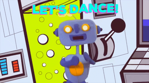 Genius_PreK giphygifmaker dance robot puppets GIF