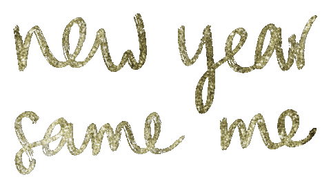 New Year Glitter Sticker