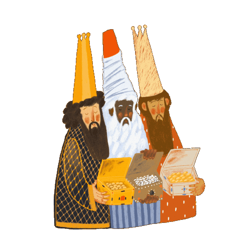 Praying Merry Christmas Sticker by Ancient Faith Kids