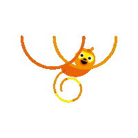 Monkey Sticker by kinderzimmer