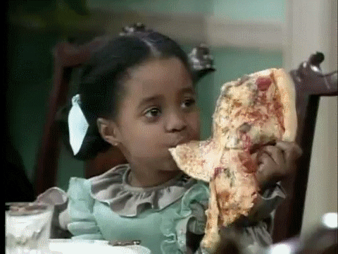 the cosby show eating GIF
