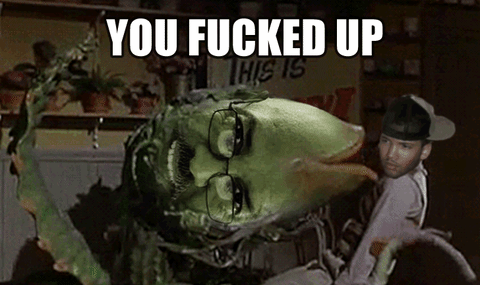 fuck up little shop of horrors GIF