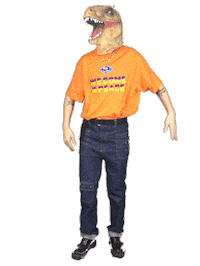 Happy T-Rex Sticker by forgood music