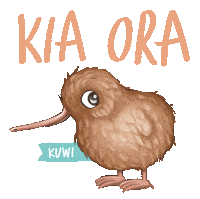 New Zealand Hello Sticker