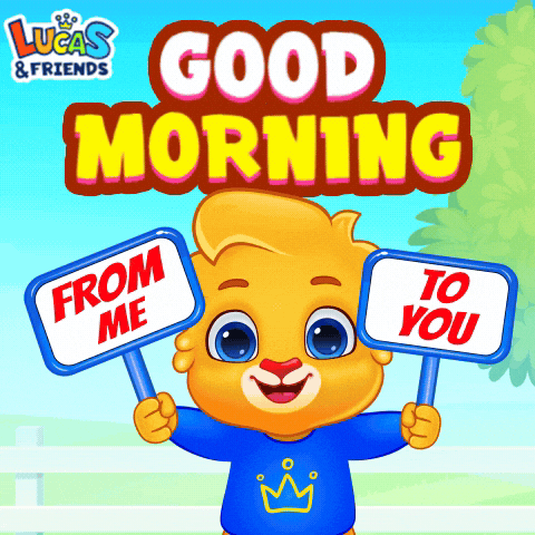Good Morning Love GIF by Lucas and Friends by RV AppStudios
