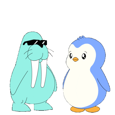 High Five Team Sticker by Pudgy Penguins