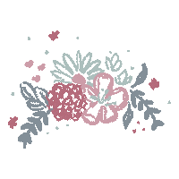 Flowers Doodle Sticker