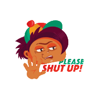 taranair_2908 sassy shutup quietplease pleaseshutup Sticker
