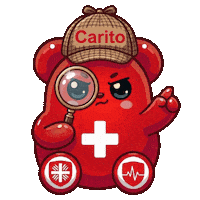 Detektiv Carito Sticker by Caritas Gesundheit Berlin