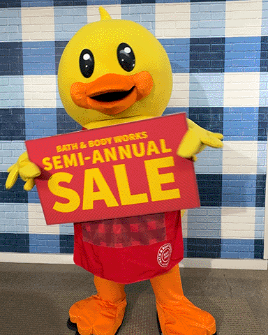 Duck Sign GIF by Bath & Body Works